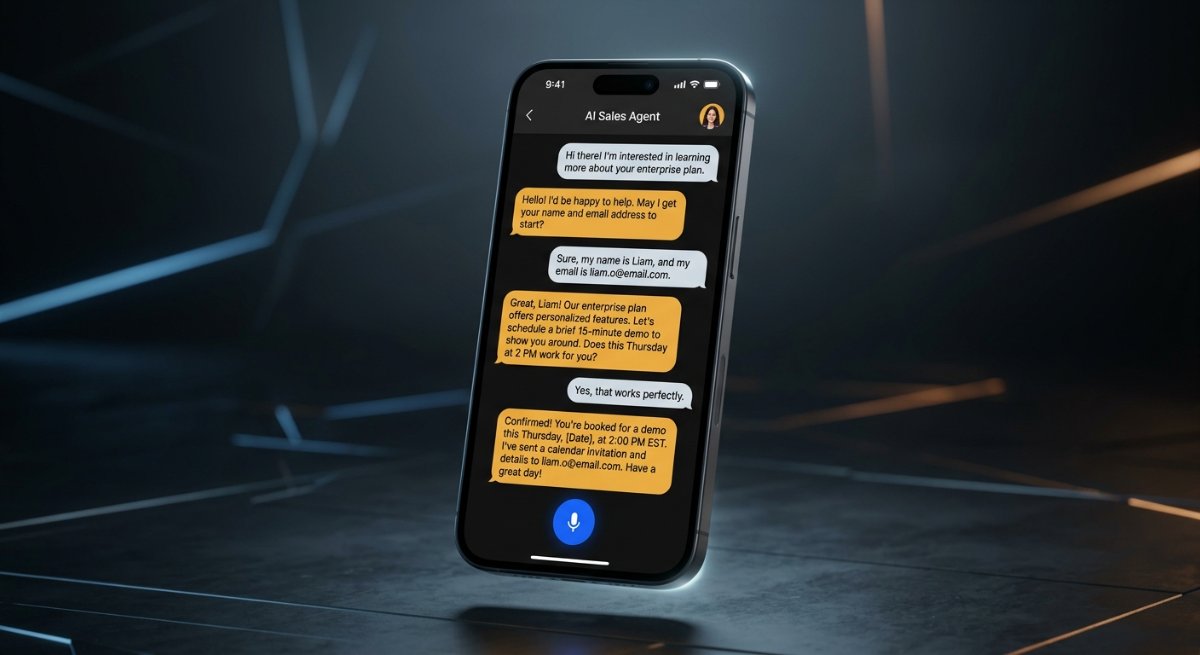 Custom AI Sales Agent Chat Interface Demo